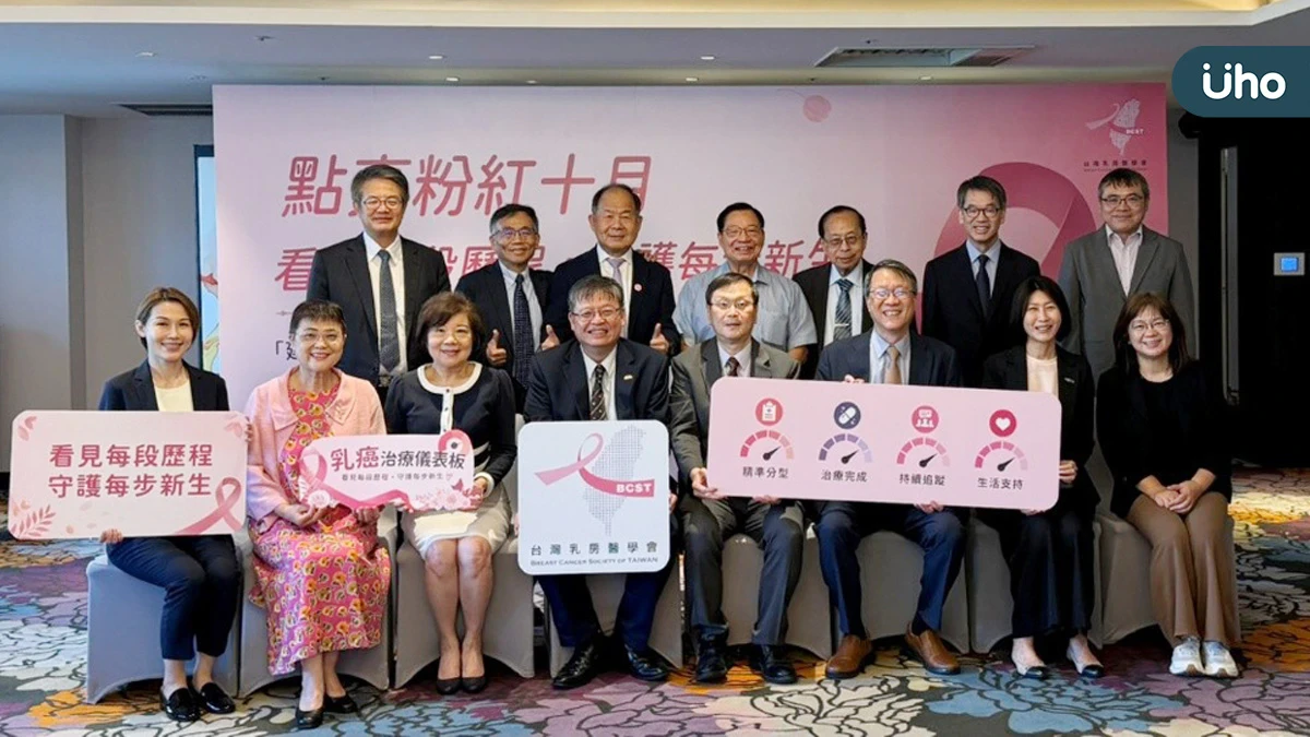 響應粉紅十月「看見每段歷程，守護每步新生」 台灣首座「乳癌治療儀表板」揭警訊！轉移性乳癌國際指引給付涵蓋率不到六成