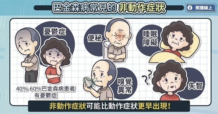 憂鬱、便祕、失眠都是巴金森病警訊