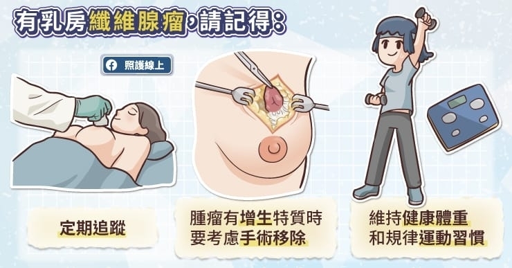 我有乳房纖維腺瘤,該怎麼辦?