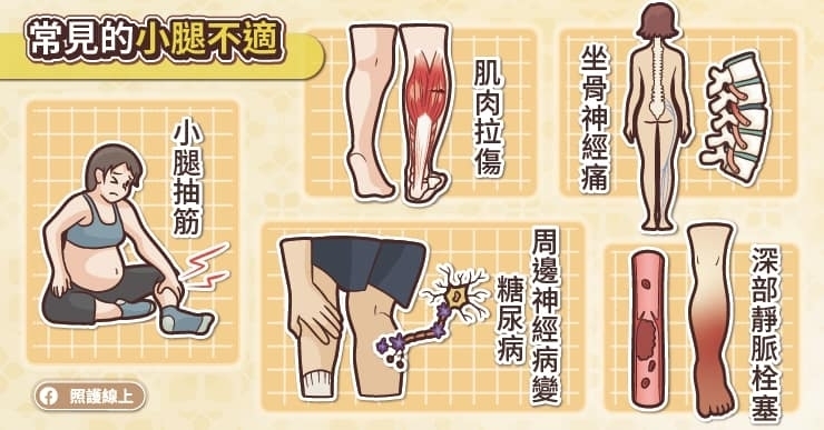 常見的小腿不適原因
