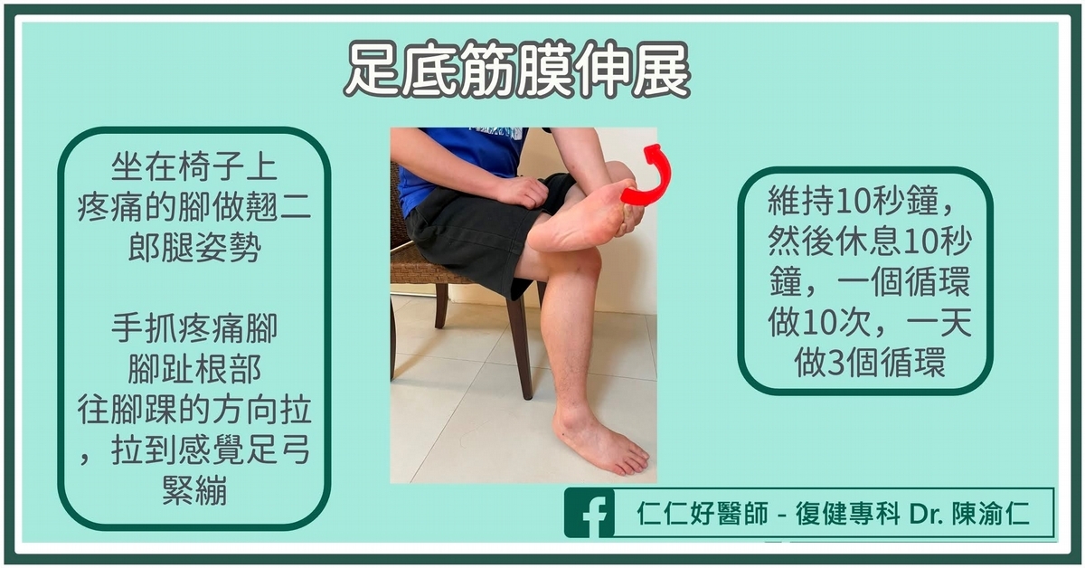 足底筋膜炎的復健運動