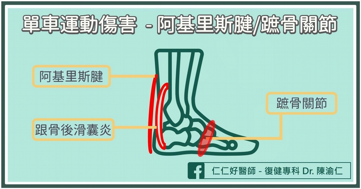 單車運動傷害4：阿基里斯腱、蹠骨關節