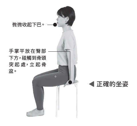 養成保持正確姿勢的習慣