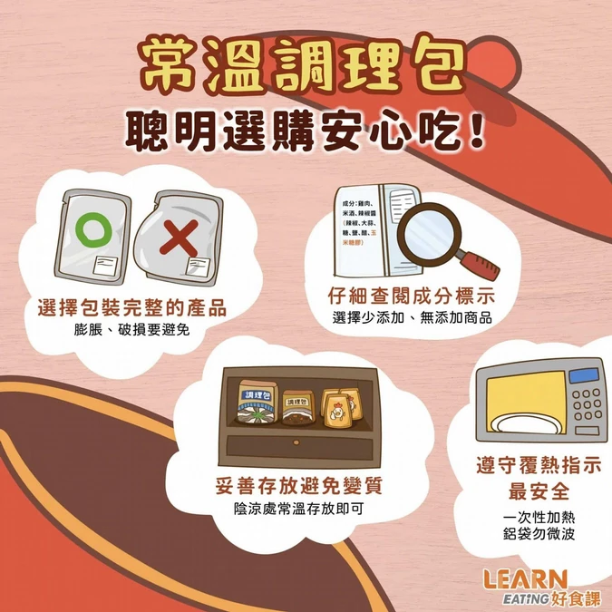 常溫調理包的選購與使用方式