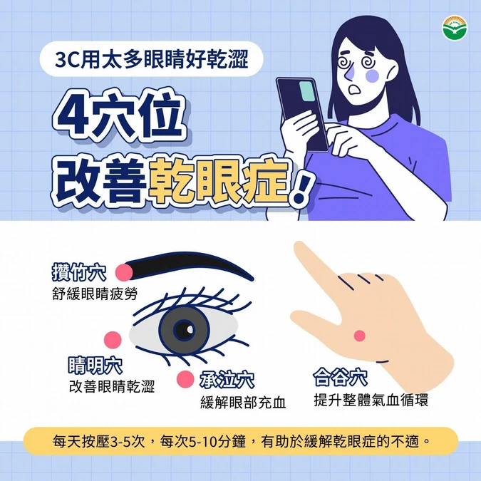 護眼保健4招改善乾眼症