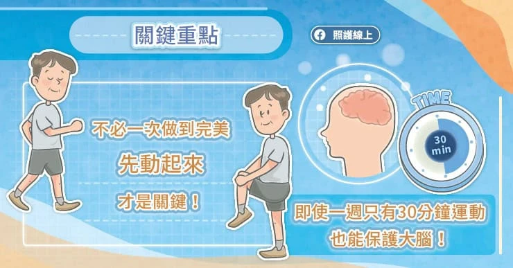 運動10分鐘也有效