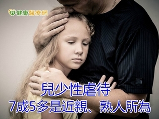 兒少性虐待 7成5多是近親、熟人所為