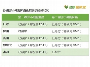 肺癌免疫療法 醫籲先做生物標記檢測