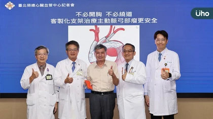 不必開胸、不必繞道！客製化支架治療主動脈弓部瘤更安全