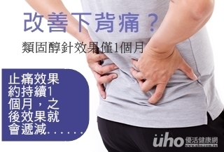 改善下背痛?類固醇針效果僅1個月