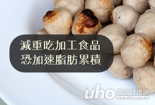 減重吃加工食品 恐加速脂肪累積