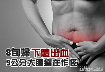 8旬婦下體出血 9公分大腫瘤在作怪