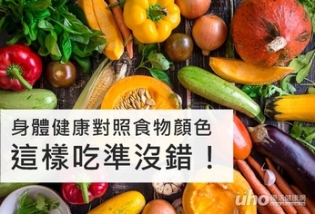 身體健康對照食物顏色 這樣吃準沒錯!