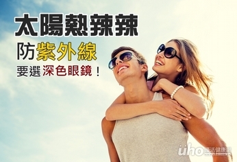 太陽辣眼睛 防紫外線要選深色眼鏡!