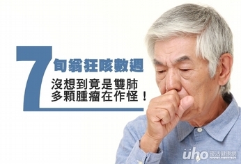 7旬翁狂咳數週 雙肺多顆腫瘤作怪!