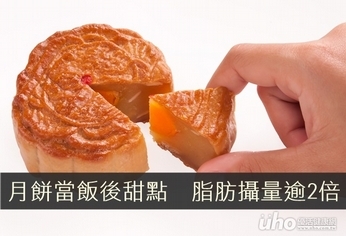 月餅當飯後甜點 每餐脂肪攝量逾2倍