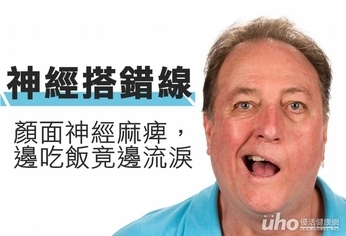 神經搭錯線 顏面神經麻痺邊吃飯邊流淚