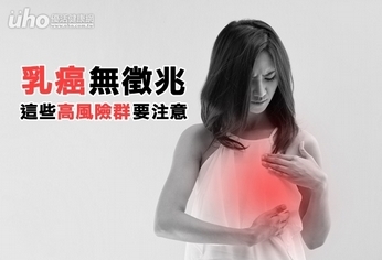 乳癌沒有徵兆 這些高風險群要注意