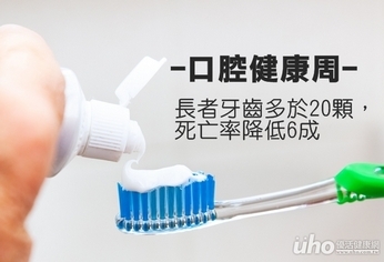 長者牙齒多於20顆 死亡率降低6成