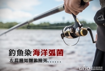 釣魚染海洋弧菌 左肩腫如麵龜險死