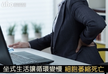 坐式生活讓循環變慢 細胞萎縮死亡