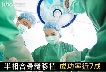 半相合骨髓移植 成功率近7成