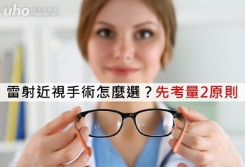 雷射近視手術怎麼選?先考量2原則
