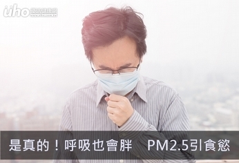 是真的!呼吸也會胖 PM2.5引食慾