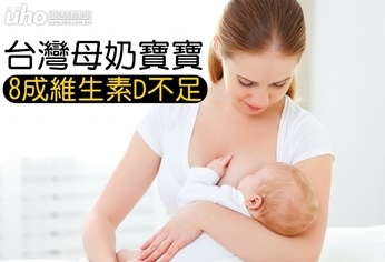 台灣母奶寶寶 8成維生素D不足