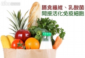膳食纖維、乳酸菌 間接活化免疫細胞