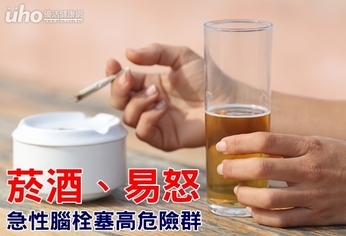 菸酒、易怒 急性腦栓塞高危險群