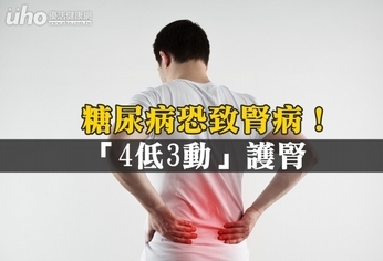 糖尿病恐致腎病!「4低3動」護腎