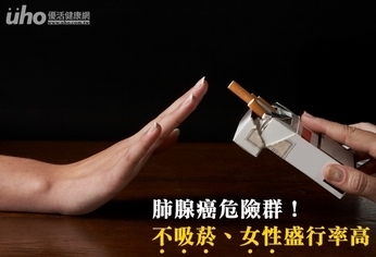 肺腺癌危險群!不吸菸、女性盛行率高