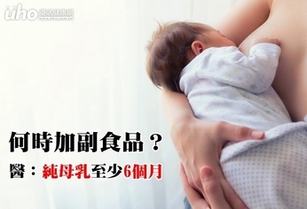 何時加副食品?醫:純母乳至少6個月