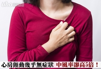 心房顫動幾乎無症狀 中風率卻高5倍