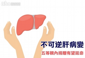 不可逆肝病變 五等親內捐贈有望延命