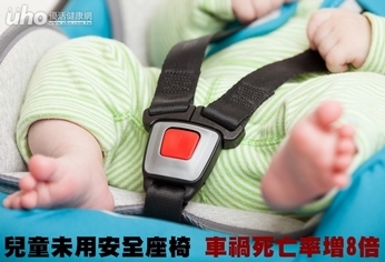 兒童未用安全座椅 車禍死亡率增8倍