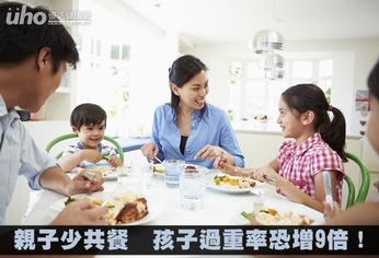 親子少共餐 孩子過重率恐增9倍!