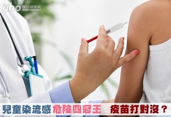 兒童染流感危險四冠王 疫苗打對沒?