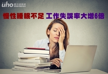 慢性睡眠不足 工作失誤率大增6倍