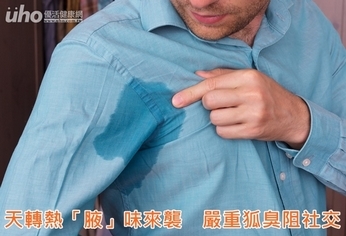天轉熱「腋」味來襲 嚴重狐臭阻社交