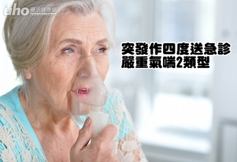突發作四度送急診 嚴重氣喘2類型
