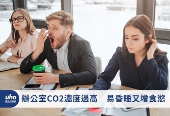 辦公室CO2濃度過高 易昏睡增食慾