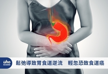 鬆弛導致胃食道逆流 輕忽恐致食道癌