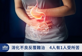 消化不良反覆難治 4人有1人受所苦