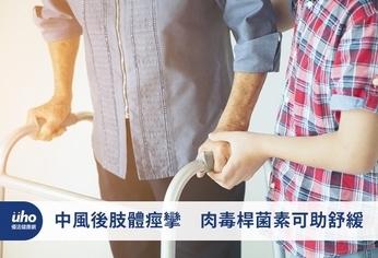 中風後肢體痙攣 肉毒桿菌素可助舒緩