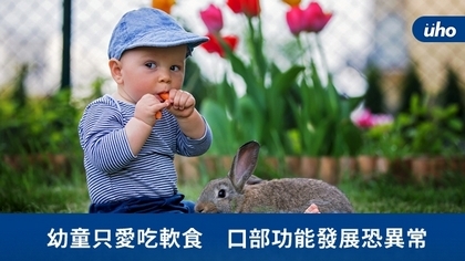 幼童只愛吃軟食 口部功能發展恐異常