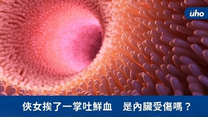 俠女挨了一掌吐鮮血 是內臟受傷嗎?