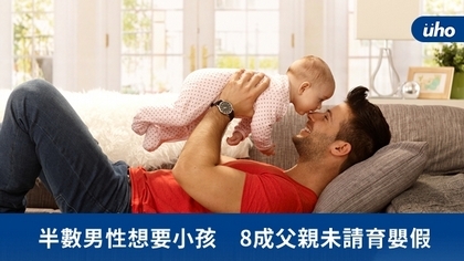 半數男性想要小孩 8成父親未請育嬰假