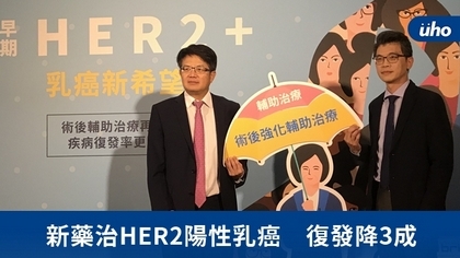 新藥治HER2陽性乳癌 復發降3成